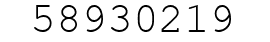 Number 58930219.