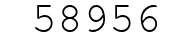 Number 58956.