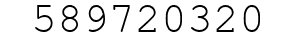 Number 589720320.