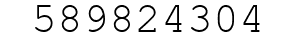 Number 589824304.