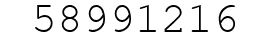 Number 58991216.