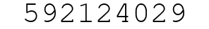Number 592124029.
