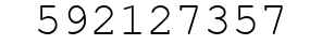 Number 592127357.
