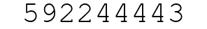 Number 592244443.