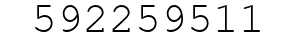 Number 592259511.