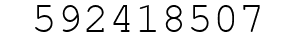 Number 592418507.