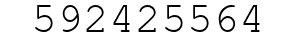 Number 592425564.