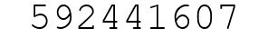 Number 592441607.