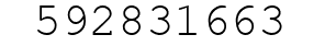 Number 592831663.