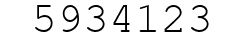 Number 5934123.