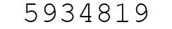 Number 5934819.