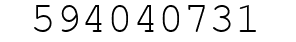 Number 594040731.