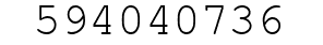 Number 594040736.