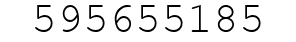 Number 595655185.