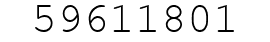 Number 59611801.