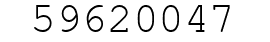 Number 59620047.