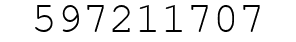 Number 597211707.