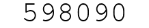 Number 598090.