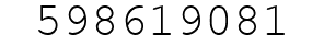 Number 598619081.