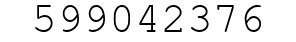 Number 599042376.