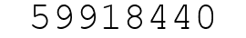 Number 59918440.