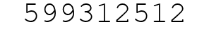 Number 599312512.