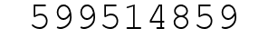Number 599514859.