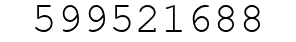 Number 599521688.