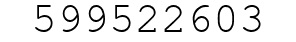 Number 599522603.