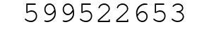 Number 599522653.