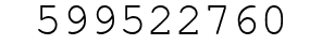 Number 599522760.