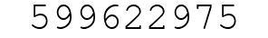 Number 599622975.