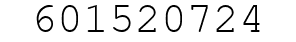 Number 601520724.