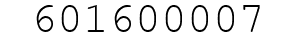 Number 601600007.