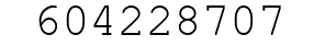 Number 604228707.