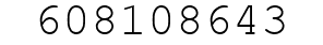 Number 608108643.