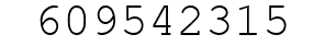 Number 609542315.