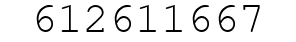 Number 612611667.