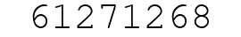 Number 61271268.