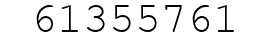 Number 61355761.