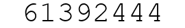 Number 61392444.