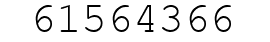 Number 61564366.