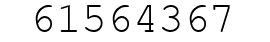 Number 61564367.