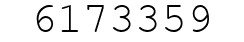 Number 6173359.