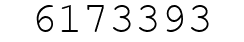 Number 6173393.