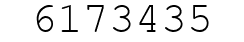 Number 6173435.