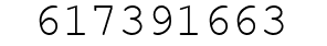Number 617391663.