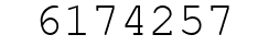 Number 6174257.