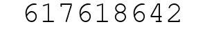 Number 617618642.
