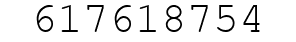 Number 617618754.